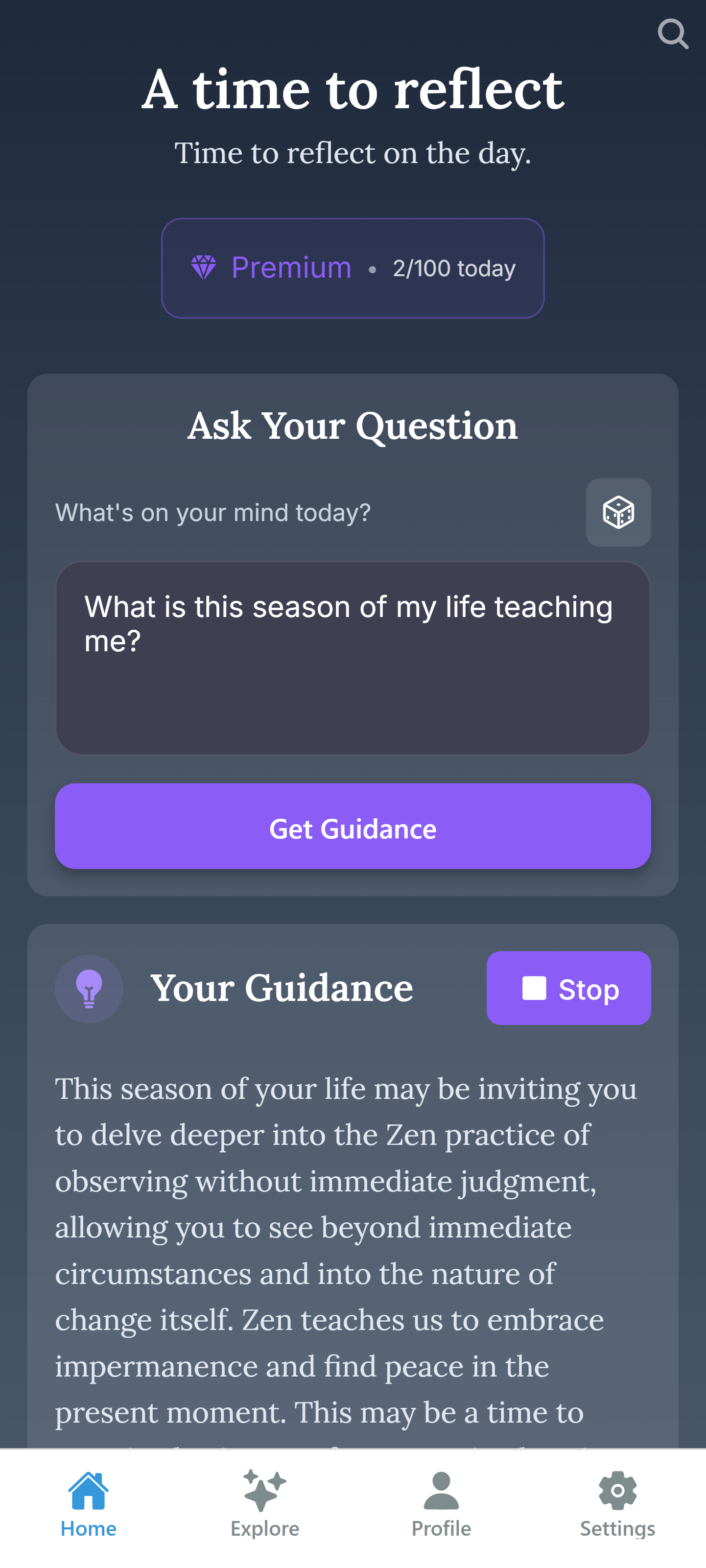 InnerCompass app screenshot