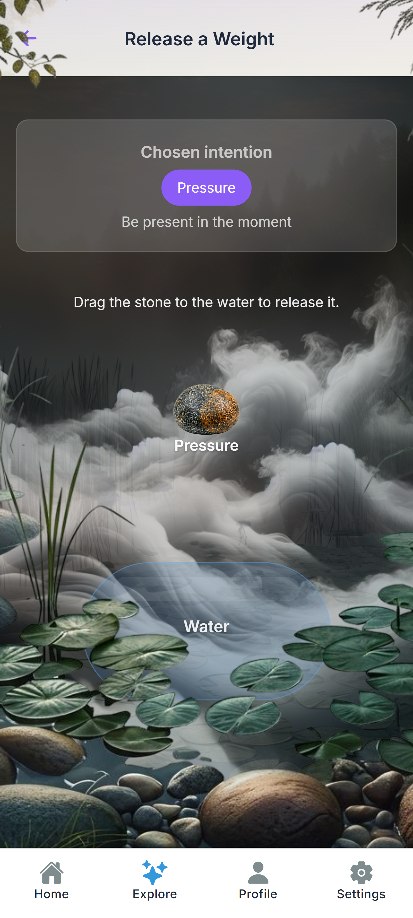 InnerCompass meditation screen